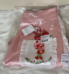 DollsKill X Strawberry Shortcake Satin Apron Size Extra Small - Picture 1 of 6