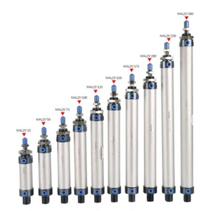 Mini cylinder Double acting standard pneumatic cylinder Aluminum alloy MAL - Picture 1 of 8