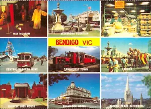 Bendigo Multi View Postcard. Vintage 80s 90s Old Victoria Australia - Picture 1 of 2