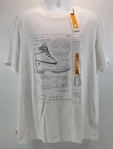 H) Camiseta Timberland Boot Blueprint Hombre Algodón Blanco XXL - Imagen 1 de 13