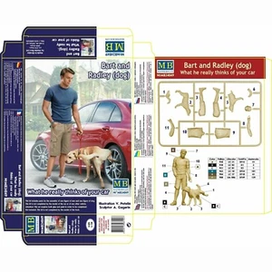 Kit de figuras escala MASTER BOX MB24049 1:24 Lo que realmente... Bart y Radley (perro) - Imagen 1 de 8