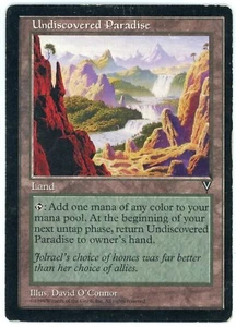 1997 Magic the Gathering Visions Undiscovered Paradise English MTG Land - Picture 1 of 2