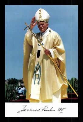 Papst Johannes Paul II Autogrammkarte Kirche ## G 29823 D - Bild 1 von 2