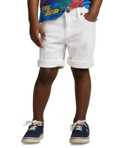 Polo Ralph Lauren Sullivan Slim Stretch Denim Shorts Big Boys 14 White 5 Pocket~ - Picture 1 of 17