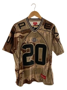 Camiseta de fútbol Supreme Paneled FW20 color chocolate chispas camuflaje para hombre talla S - Imagen 1 de 5