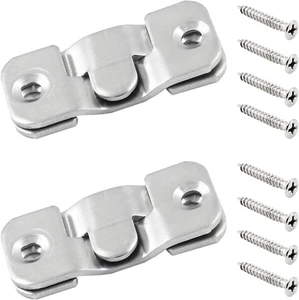 10 Sets Unterputzhalterung mit Schrauben, Schwerlast Bilderaufhänger, Edelstahl S - Bild 1 von 12