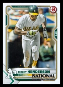 2021 BOWMAN NATIONAL CONVENTION #21 RICKEY HENDERSON - Picture 1 of 1