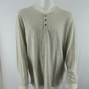 Camicia Henley uomo XL a righe manica lunga Marine Layer nuova con etichetta - Foto 1 di 9