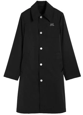 AMI PARIS TÉCNICO SARGA LOGO IMPERMEABLE CHAQUETA HOMBRE ABRIGO UJK542PA0007001 Foto 1 de 4