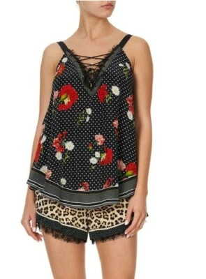 Top Camilla Franks Coastal Parisienne con cordones ojales talla XS 8 pequeño $4 EXPRESS Foto 1 de 4