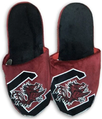 South Carolina Gamecocks NCAA Big Logo Slide Men's Slippers w/ Gripper Soles Cover