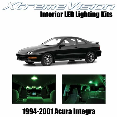 LED interior XtremeVision para Acura Integra 1994-2001 (6 piezas) verde Foto 1 de 4