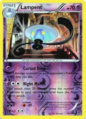 Lampent 42/119 - REVERSE HOLO - XY - Phantom Forces - LP - Image 1 of 2