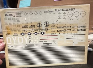 Scale-Master Decal C-130E/H Hercules For Italeri Testors Model Kit 594 1/48 - Picture 1 of 2