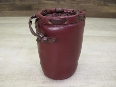 Vintage Leather Lens Bag 6X4 Leica Style - Image 1 of 4