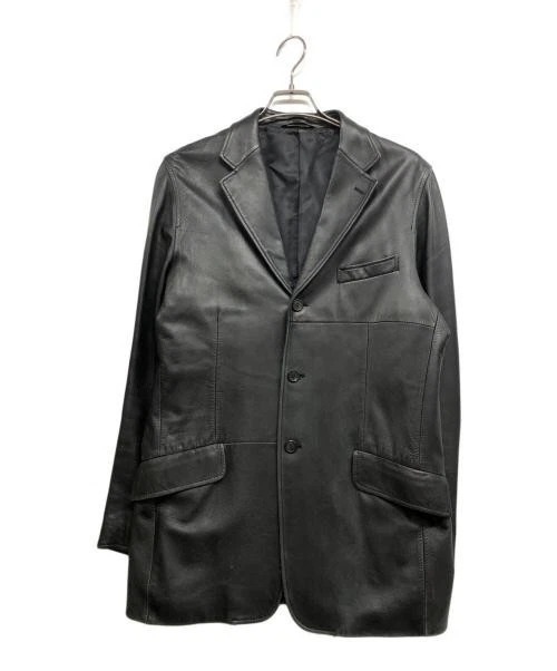 90s old \"ポール スミス\" Leather jacket \"BLACK\" 90s old 