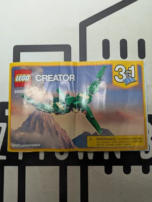 LEGO Creator 31058 Mighty Dinosaurs ¡Solo 1 manual de instrucciones! ¡Sin ladrillos! 2017 Foto 1 de 2