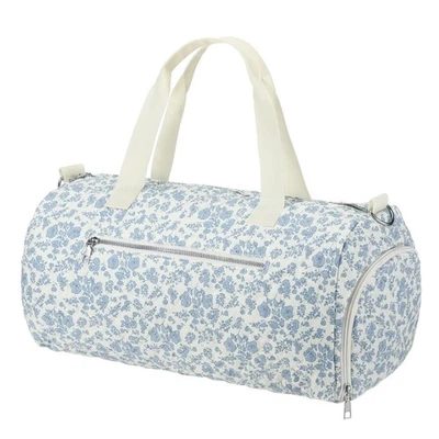 Bolso de Lona Acolchado Floral Azul para Mujer Algodón Grande Floral Viaje Lona Da... Foto 1 de 4