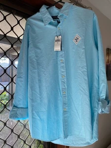 Ralph Lauren Polo Classic Fit Long Sleeved Collared Mens Shirt Olympics 2024 - Picture 1 of 6