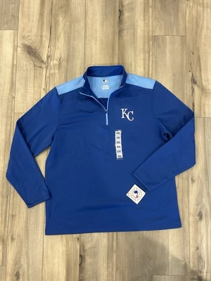 Kansas City Royals MLB Performance Quarter Zip Mens 2XL Baseball Stretch NWT - Image 1 of 4