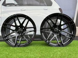 4X R19 Inch 5x112 Haxer HX020 Black Gloss Wheels: Fits For Audi A5 A7 Q3 Q6 - Picture 1 of 11