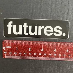 Futures Surfboard Flossen Thruster Quad schwarz weiß OG Vintage Surfen AUFKLEBER/AUFKLEBER - Bild 1 von 3