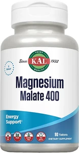 Magnesium Malate 400Mg, Chelated Magnesium Supplement with Malic Acid, Healthy E - Picture 1 of 12