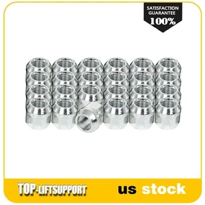 24 Lug Nuts Bulge Acorn 1/2"-20 Chrome Wheel Nut Set Fits Ford Mustang Ranger - Picture 1 of 7