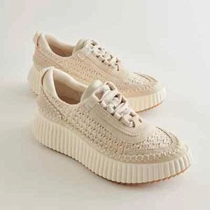 NIB DV by Dolce Vita Ladies' Knit Dolen Sneaker Shoe Size 8 Natural $159 1SH34 - Picture 1 of 5