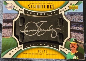 2007 Upper Deck Classic Signatures Dennis Eckersley 3/43 - Picture 1 of 2
