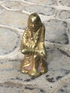 Vintage Old Rare Shirdi Sai Baba Sai Nath Brass Miniature Statue Collectible - Picture 1 of 13