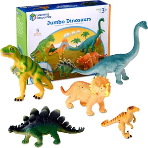 Jumbo Dinosaurs - Toddler Learning Toys, Dinosaurs Toys for Kids Ages 3+, Dinosa - Picture 1 of 7