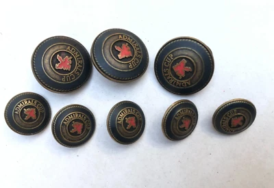 Metall Knöpfe Set von 3 Stück 20mm und 5 Stück 15mm gebraucht - Bild 1 von 3