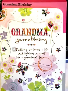 GRANDMA Birthday Cards from Adult Grandchild, All Hallmark Brand 11 Choices 35 - Picture 1 of 29