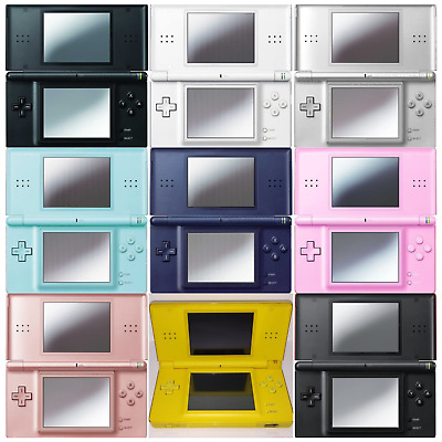 USED Nintendo DS Lite Console White Black Navy Pink Rose Crimson Silver Blue • 53$