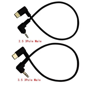Type-C to AUX Jack Cable USB C Male To 2.5mm/3.5mm 3Pole Car Music Audio Adapter - Zdjęcie 1 z 7