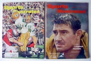 Jim Taylor Hornung Sept 1962 & Dan Currie Dec 1961 Sports Illustrated Packers - Picture 1 of 14