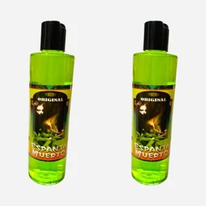 2PACK- ESPANTA MUERTO Agua Espiritual Para Limpias Baños Ghost Chaser 8 oz - Picture 1 of 2