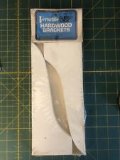 Vintage Hardware 2 Versatile 10” White Hardwood Shelf Brackets Slide & Lock USA