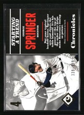 George Springer 2017 Panini Chronicles #9 Baseball Card
