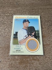 COLE HAMELS 2017 Topps Heritage CLUBHOUSE COLLECTION RELIC #CCR-CH Rangers