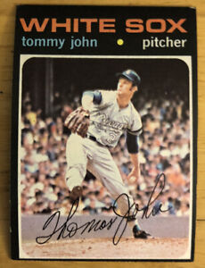 1971 Topps Tommy John Baseball Card #520 White Sox HOF Pitcher Low-Grade