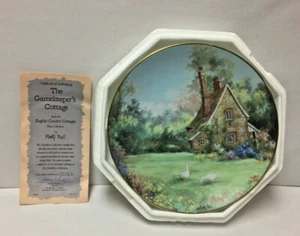 The Gamekeeper's Cottage COA 1878G Hamilton Collector Plate 24K Gold Rim - Picture 1 of 9