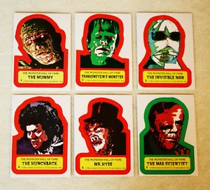 Pegatinas TOPPS 1980 CRIATURA CARACTERÍSTICA 1 2 3 4 5 6 Elige MOMIA Frankenstien HYDE - Imagen 1 de 1