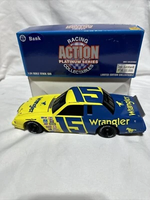 Dale Earnhardt #15 Wrangler 1982 T-Bird 1/24 Action B/W Bank 1/10000  - Image 1 of 4