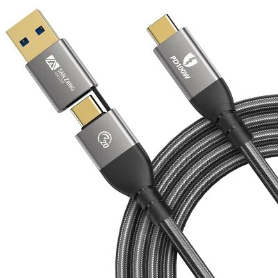 SANZANG Cavo USB 4/3.2 tipo C maschio a USB tipo A/C cavo dati Thunderbolt 3/4 0,5 m-2 m