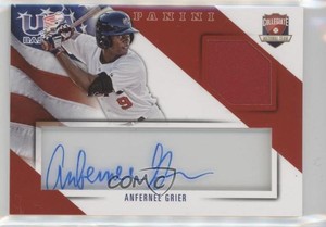 2015 Panini USA Baseball Jersey Signatures Prime /25 Anfernee Grier #6 Auto