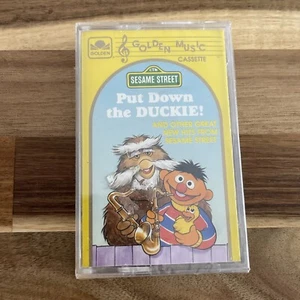 Golden Music Cassette Tape Sesame Street “Put Down the Duckie” 1990 New Cracked - Picture 1 of 3