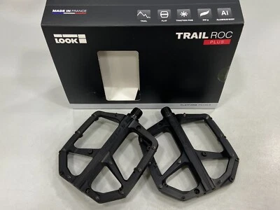 Look Trail ROC Plus Flat Chromoly+ Spindle MTB Pedal (Black) #25824 - Image 1 of 4