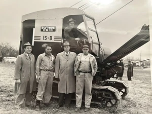 1955 Photo Ground Breaking Roberts Stadium Evansville IN Bucyrus Erie Squire - Picture 1 of 5